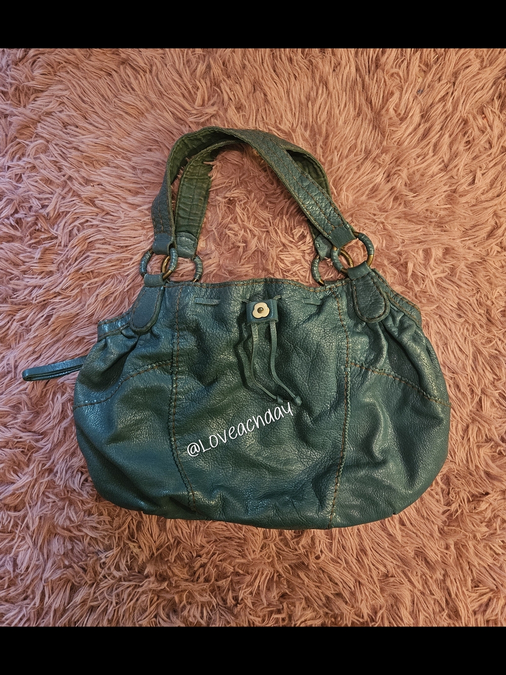 Vintage✌️Lucky Brand Teal Hobo Bag